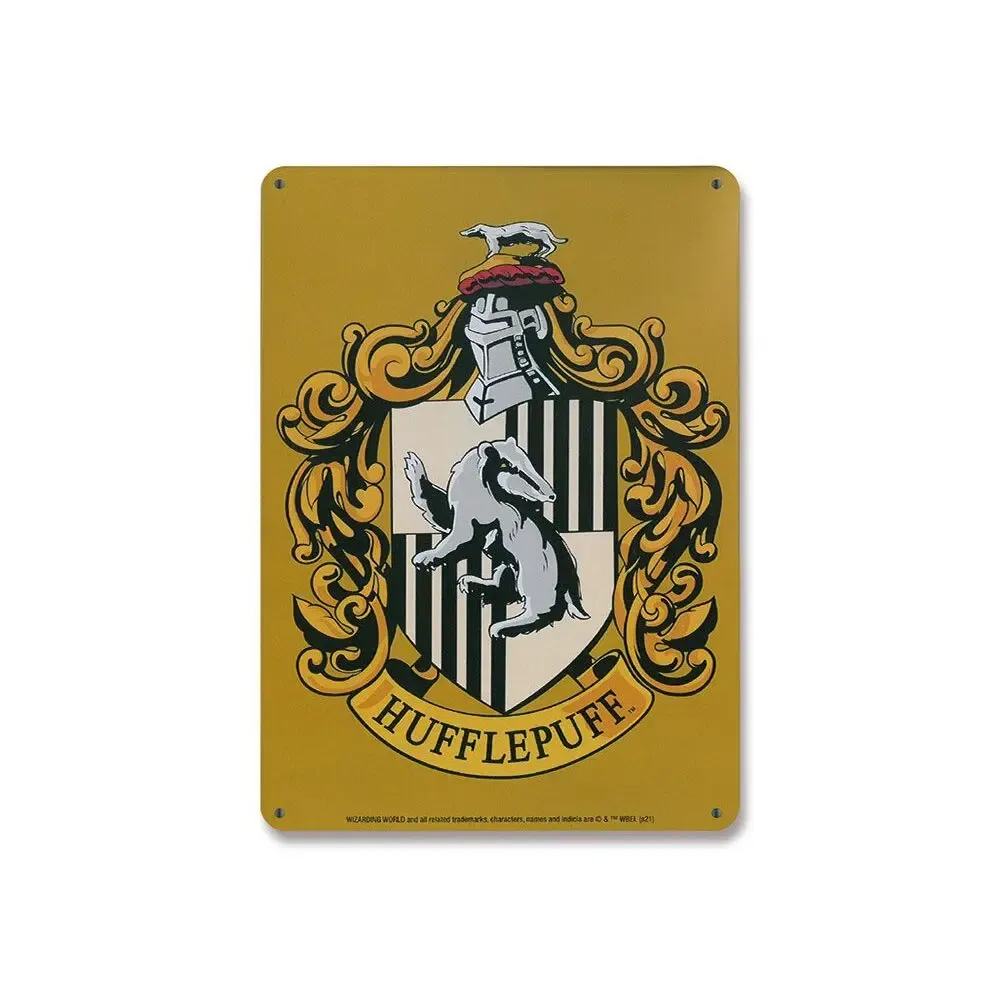 Harry Potter Blechschild Hufflepuff 15 x 21 cm