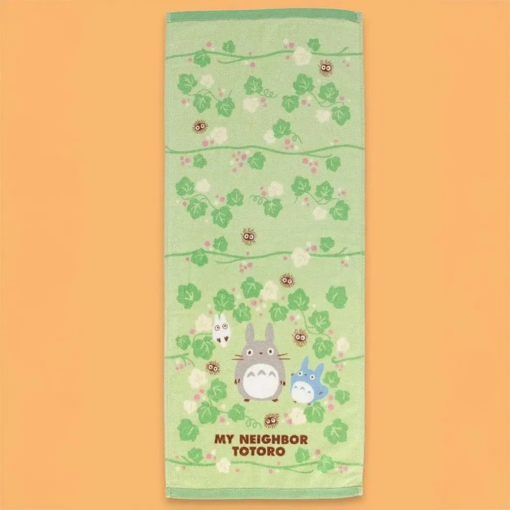 Mein Nachbar Totoro Natsu Handtuch Totoro Green Leaf 34 x 80 cm