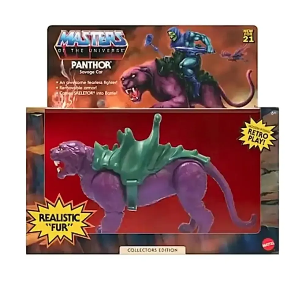 Masters of the Universe Origins Actionfigur 2021 Panthor Flocked Collectors Edition Exclusive 14 cm