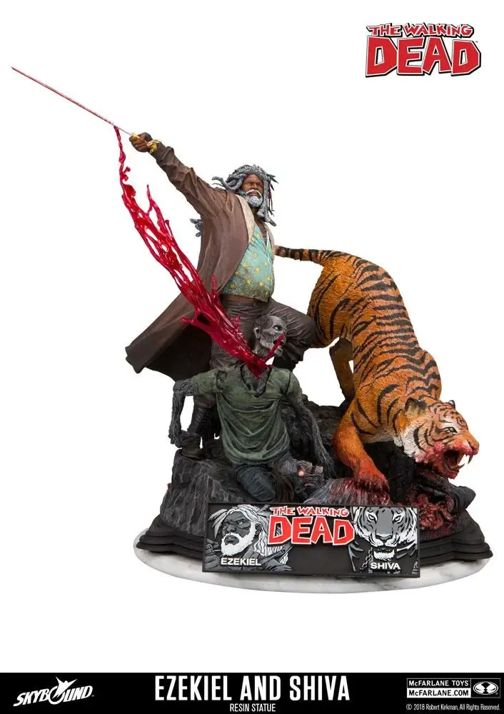 The Walking Dead Ezekiel & Shiva Statue 33 cm