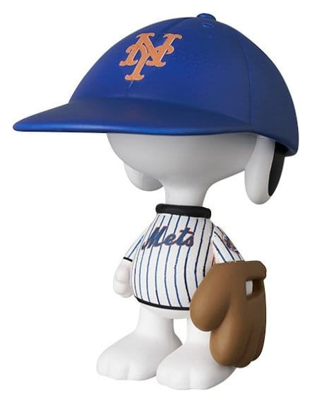 MLB × Peanuts UDF PVC Figur New York Mets Snoopy 7 cm