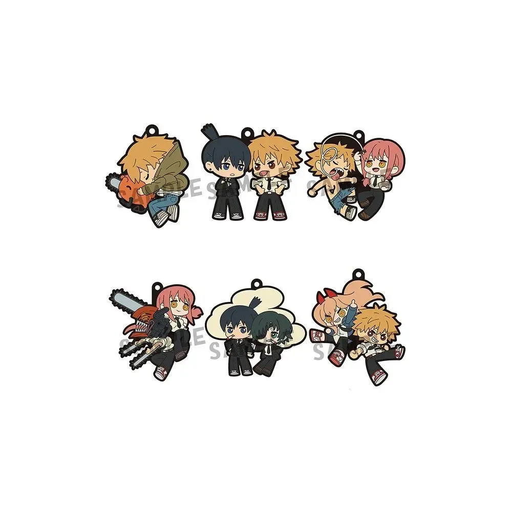 Chainsaw Man Gummi-Anhänger 6 cm Sortiment Buddy Collection (6)