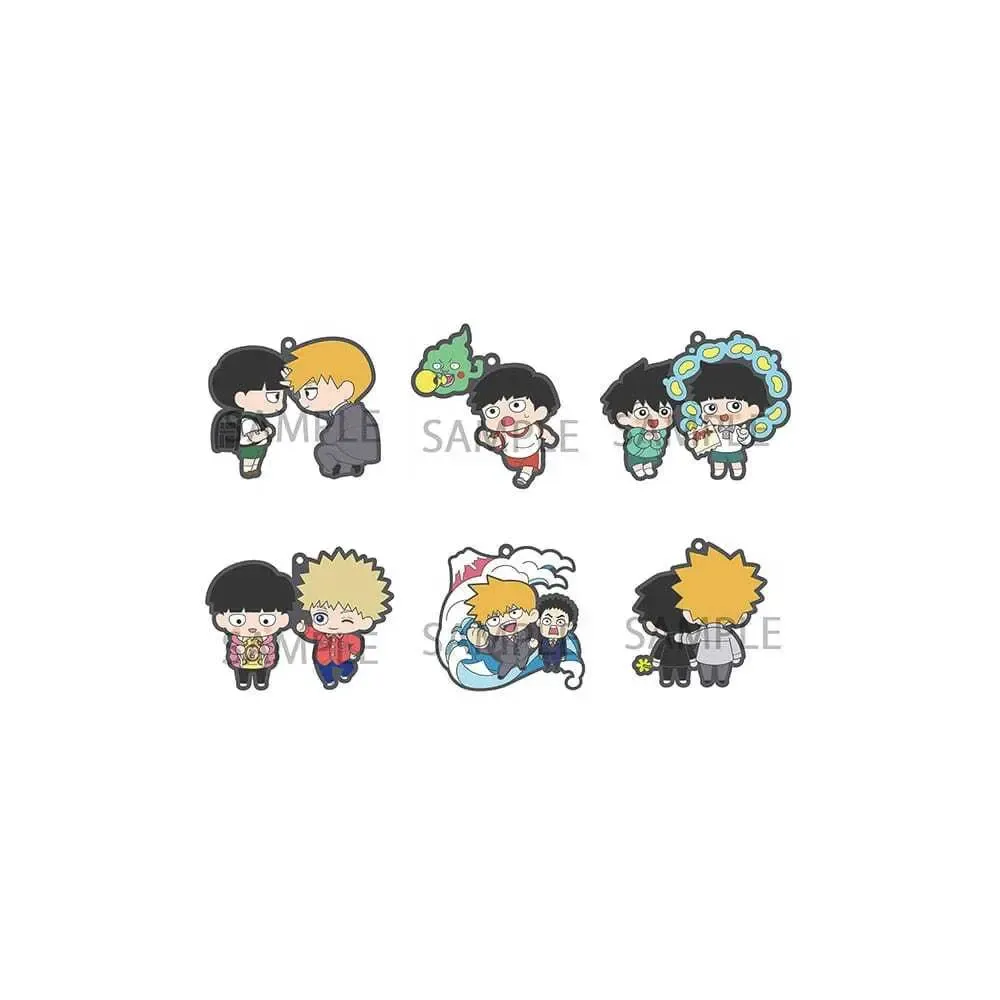 Mob Psycho 100 III Gummi-Anhänger 6 cm Sortiment Buddy Collection (6)
