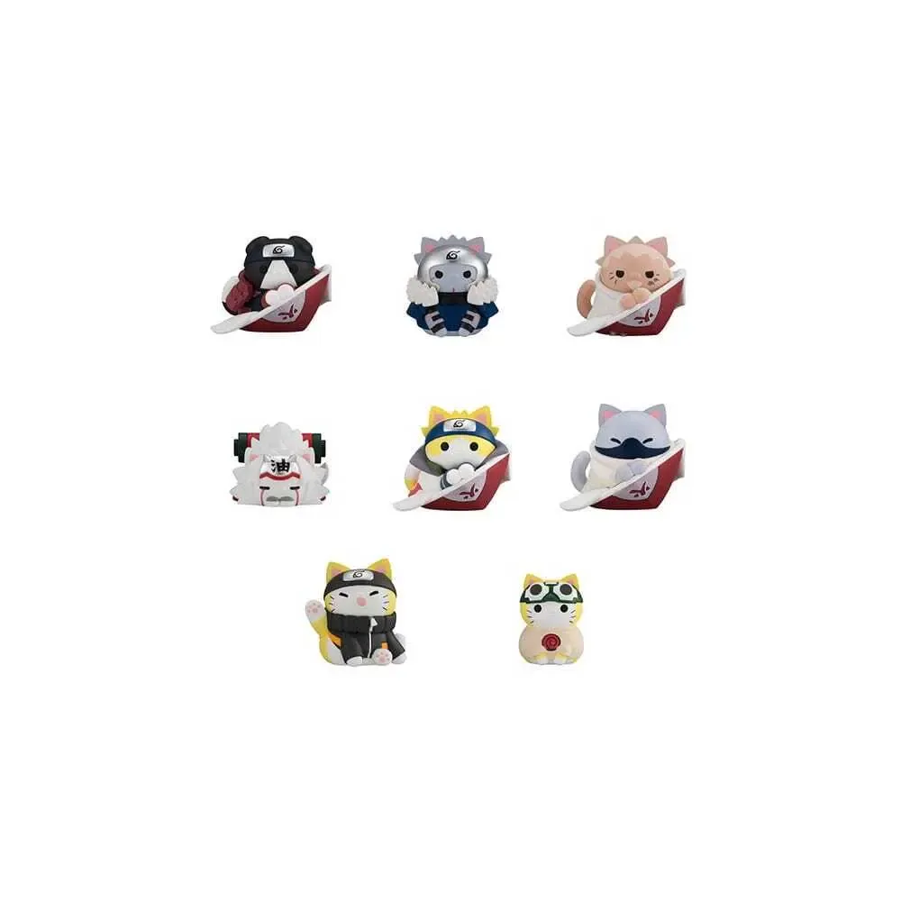 Naruto Shippuden Mega Cat Project Sammelfiguren Nyaruto! The bond between master and disciple Ver. 3 cm Sortiment (8)
