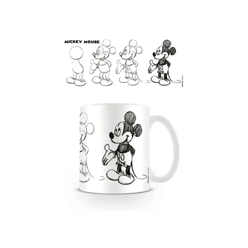 Micky Maus Tasse Sketch Process