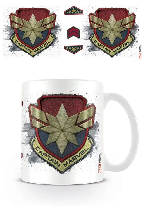Captain Marvel Tasse Badge