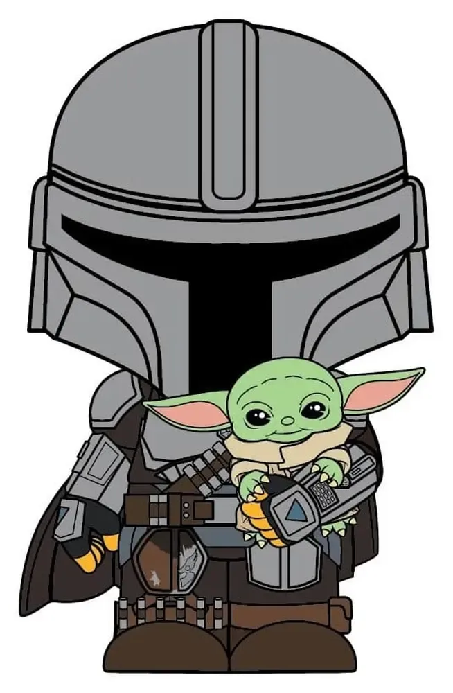 The Mandalorian 3D PVC-Magnet The Mandalorian und Grogu