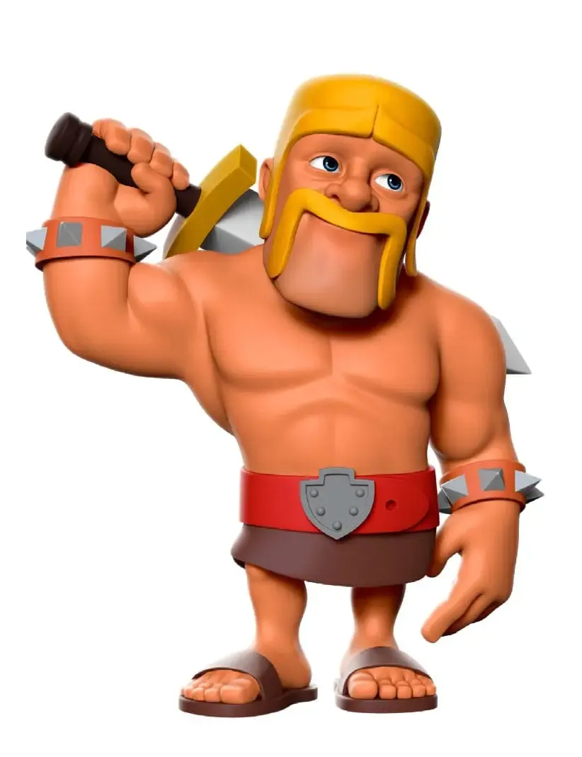 The World of Clash Minix Figur Clash of Clans Barbare 12 cm