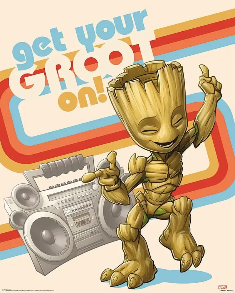Marvel Poster Set Guardians of the Galaxy Get Your Groot On 40 x 50 cm (4)