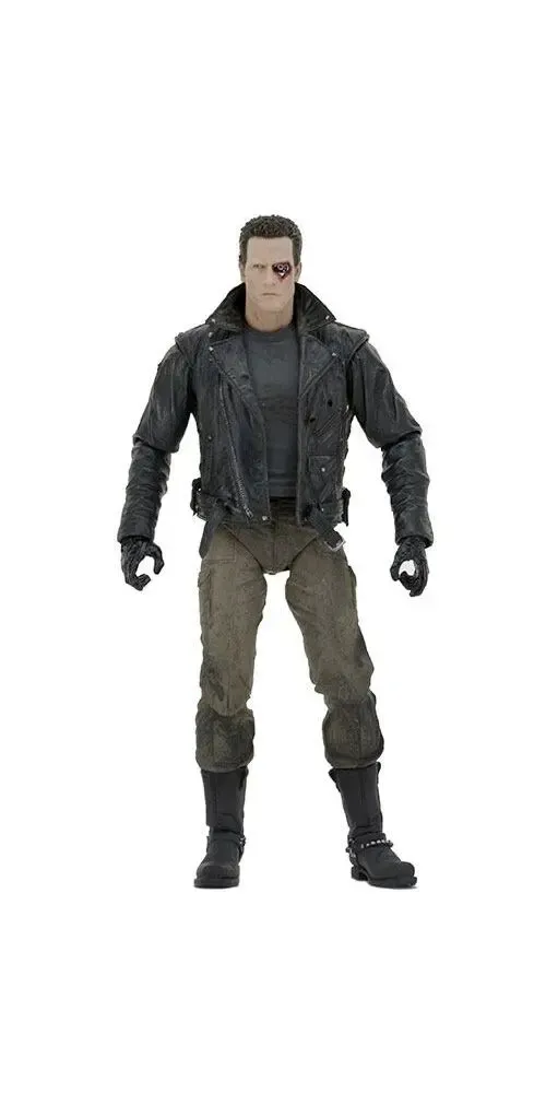 Terminator Police Station Assault T-800 Motorcycle Jacket Ultimate Actionfigur 18 cm