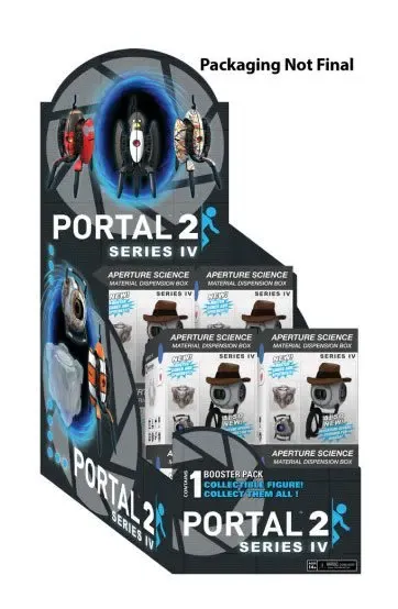 Portal 2 Minifiguren Booster Packs Series 4 Display