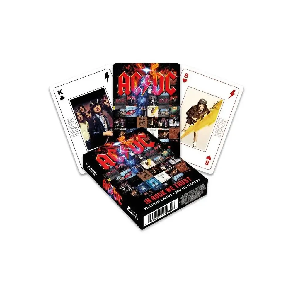 AC/DC Spielkarten In Rock We Trust