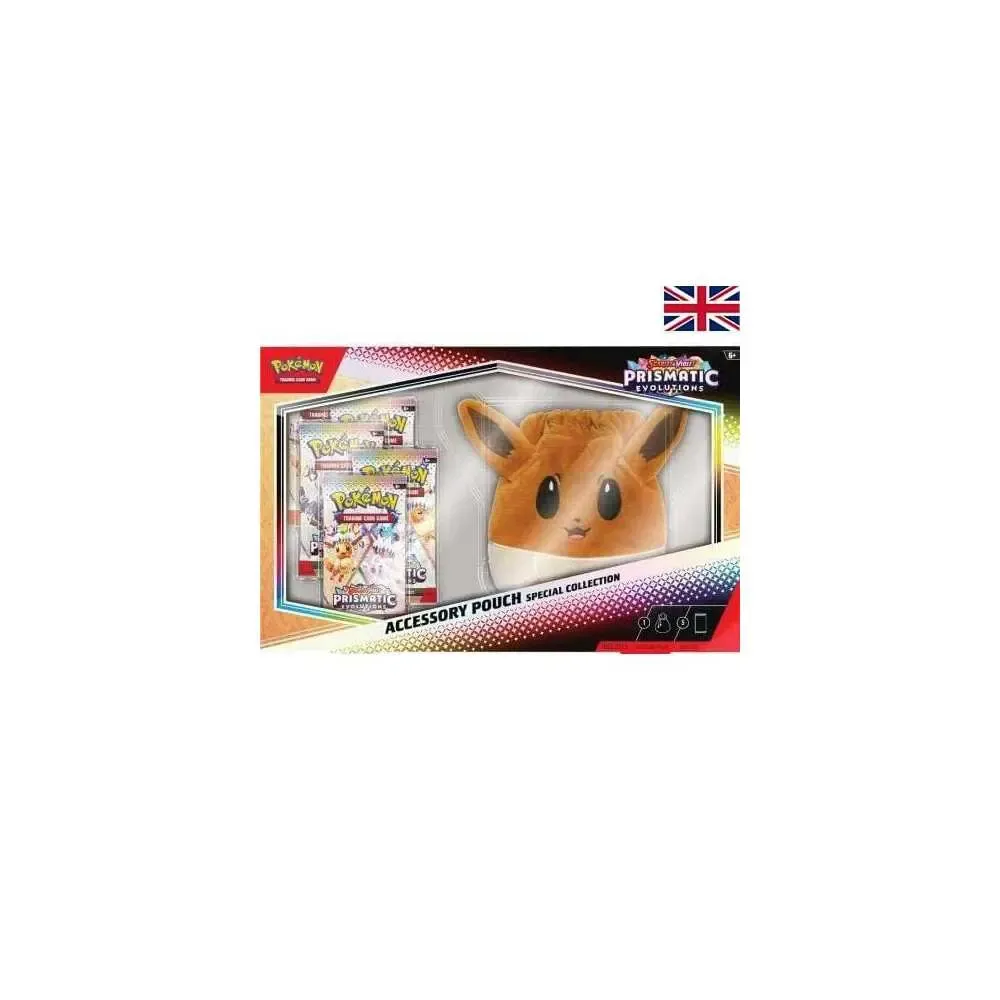 Pokémon TCG Scarlet & Violet 08.5 Prismatic Evolutions Eevee Accessory Pouch Collection *Englische Version*