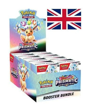 Pokémon Scarlet & Violet 8,5 Prismatic Evelutions Booster Bundle *Englische Version*
