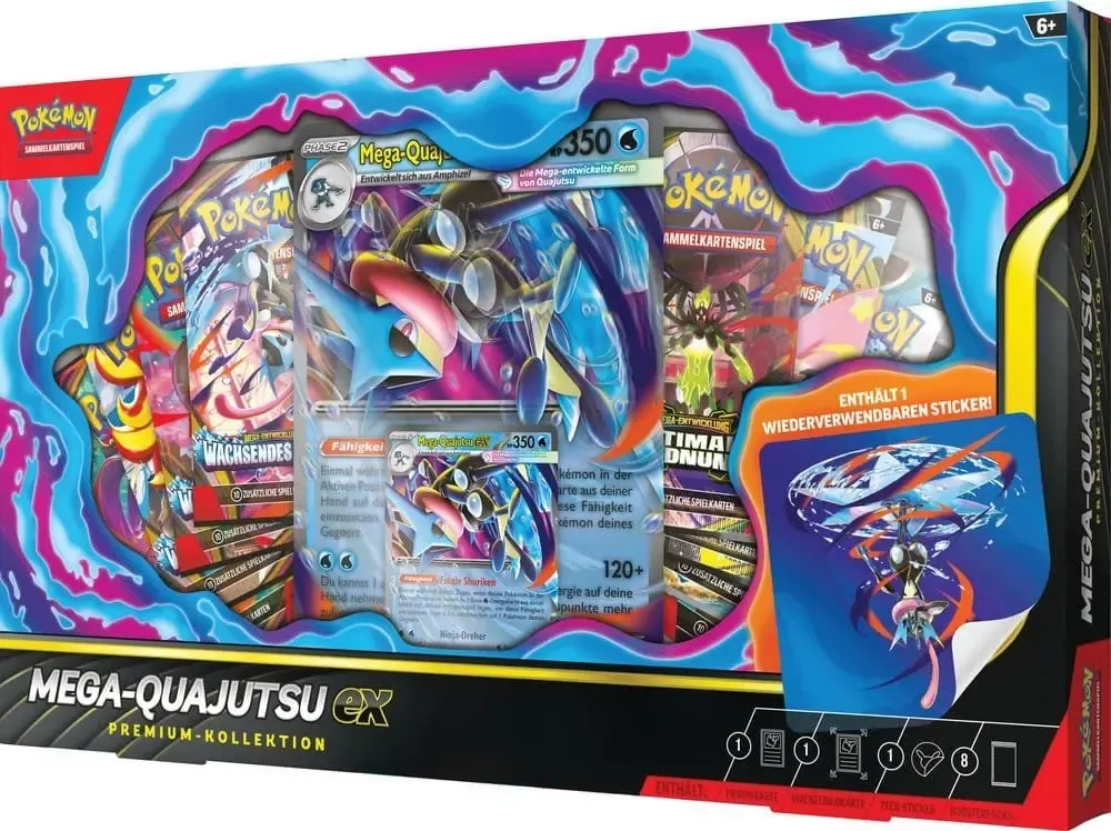 Pokémon TCG Premium-Kollektion Mega Quajutsu EX Deutsche Version