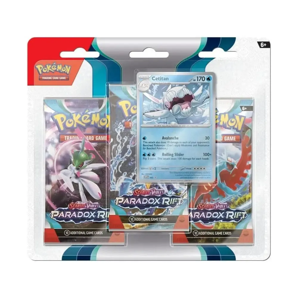 Pokémon TCG Scarlet & Violet: Paradox Rift Blister Booster 3er-Pack *Englische Version*