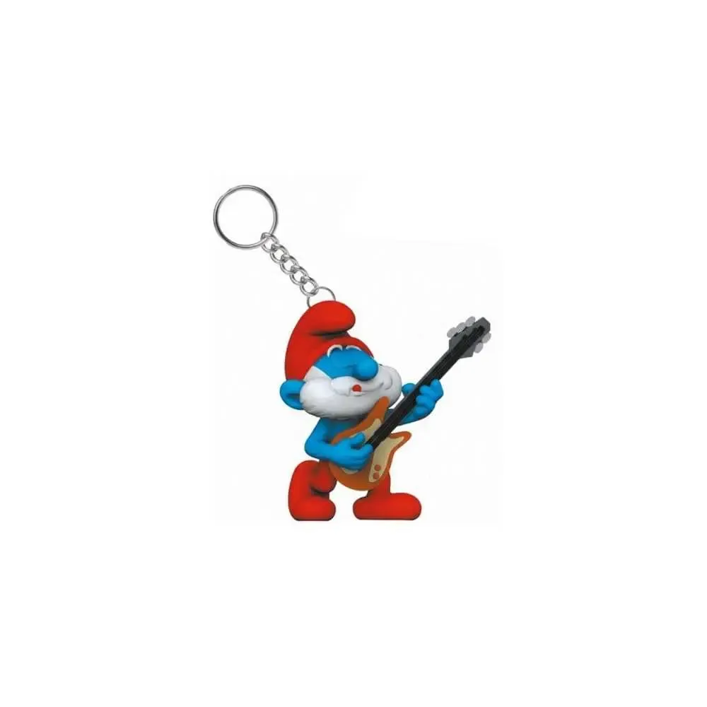 Die Schlümpfe Schlüsselanhänger Papa Schlumpf mit Gitarre