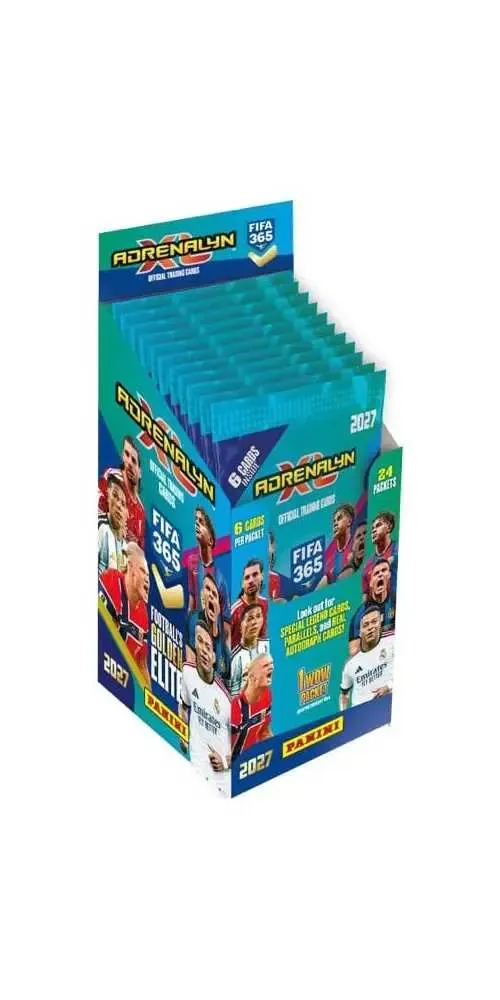 FIFA 365 Adrenalyn XL 2027 Trading Cards Flow Pack Display (24)