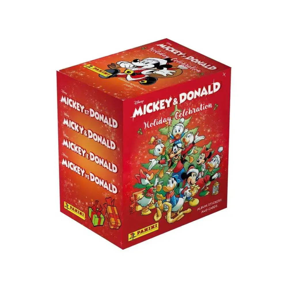 Mickey & Donald Holiday Celebration Sticker & Trading Card Collection Box (36)