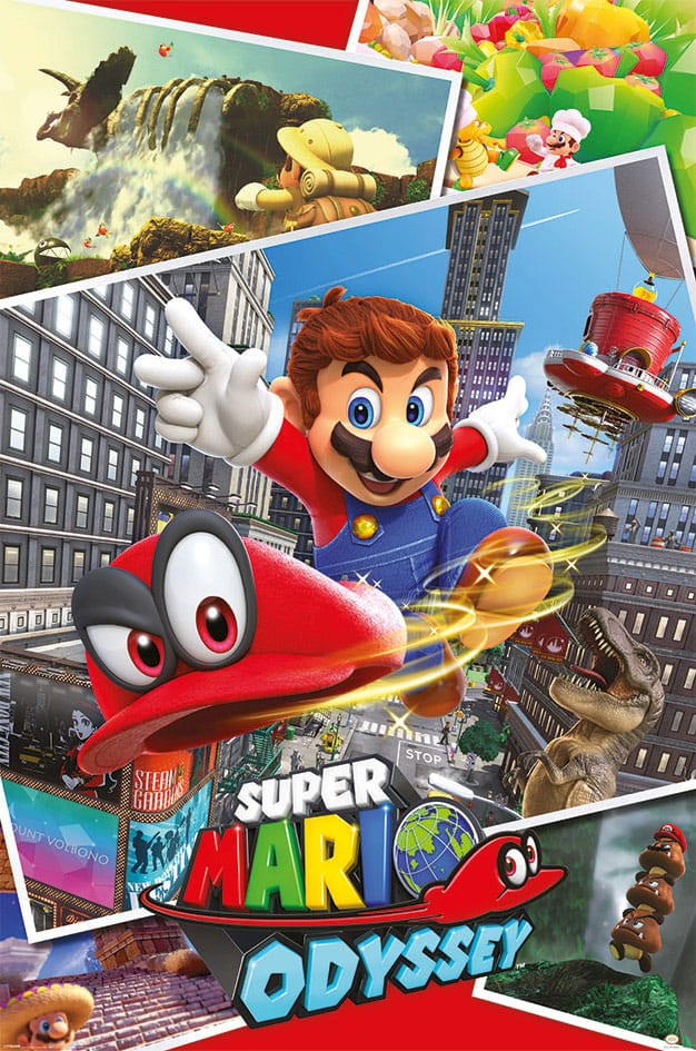 Super Mario Odyssey Poster Set Collage 61 x 91 cm (4)
