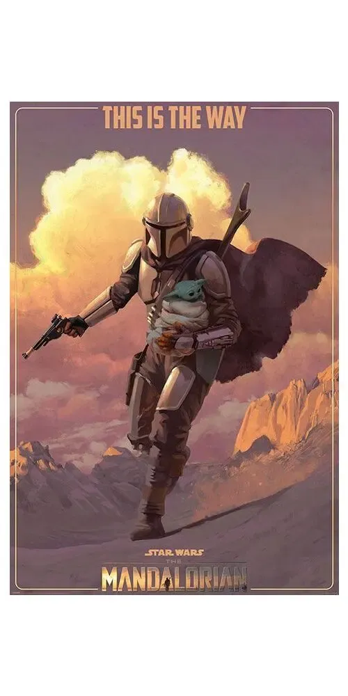 Star Wars The Mandalorian Poster Set On The Run 61 x 91 cm (5)