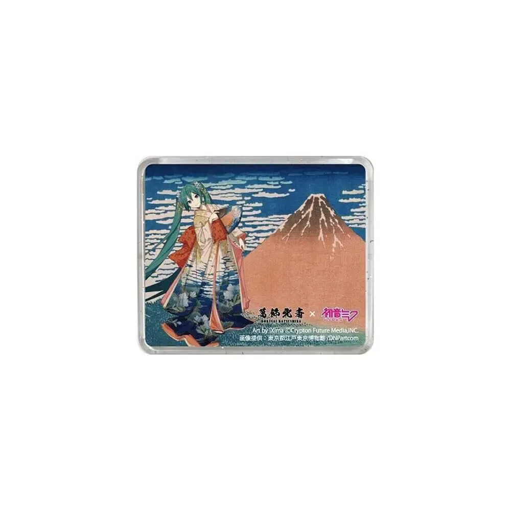 Katsushika Hokusai x Hatsune Miku 3D Magnet Thirty-six Views of Mount Fuji Fine Wind, Clear Morning