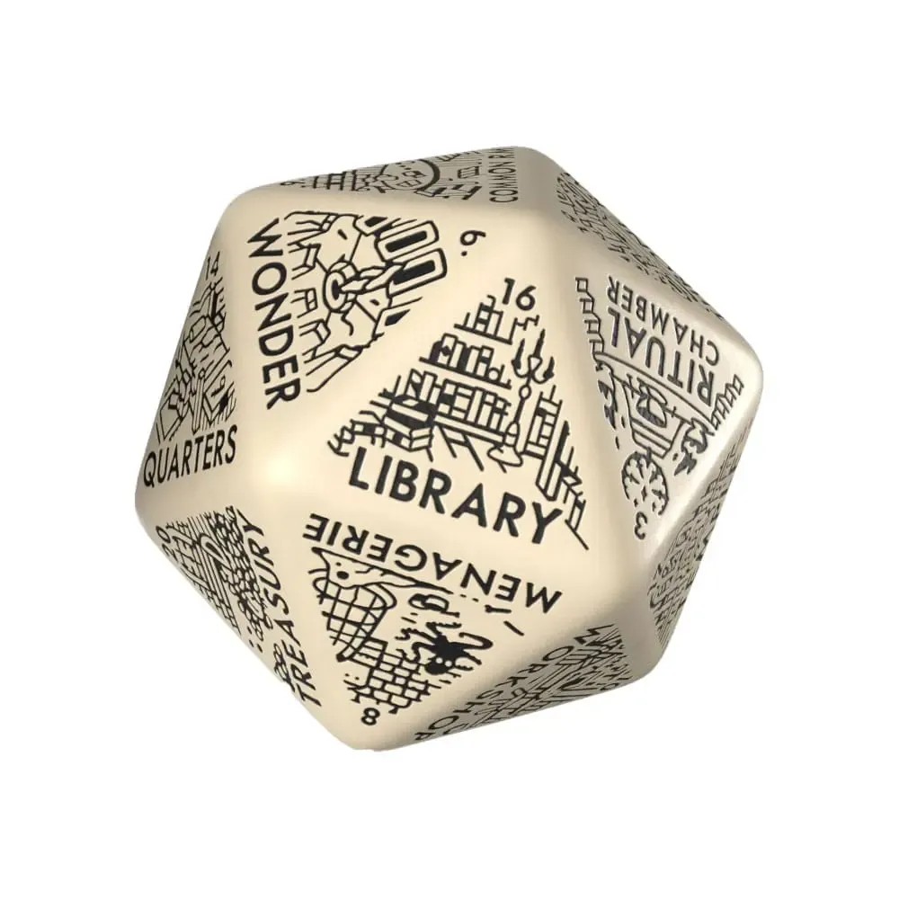 Viridian Würfel Jumbo Würfel Dungeon Room Generator D20 Beige