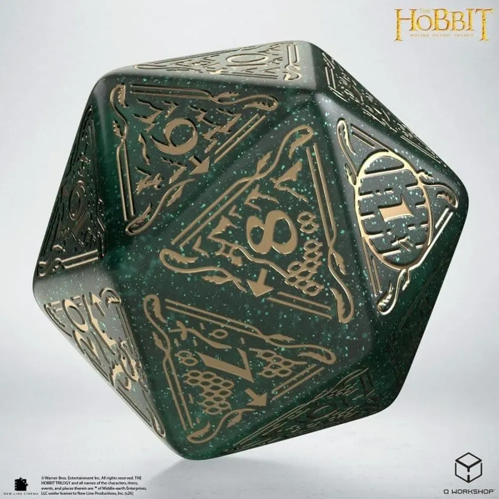 Der Hobbit Spindown Jumbo Würfel Verdant TCG D20