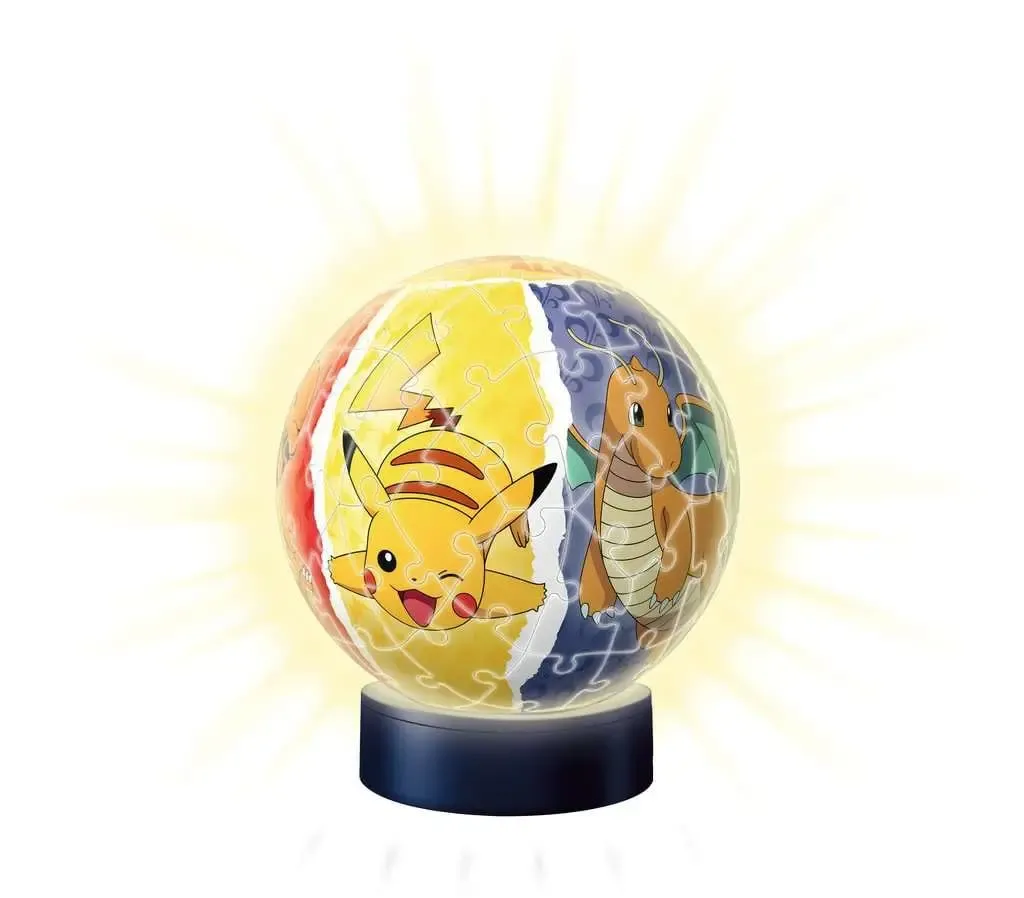 Pokémon 3D Puzzle Nachtlicht Puzzle Ball (72 Teile)