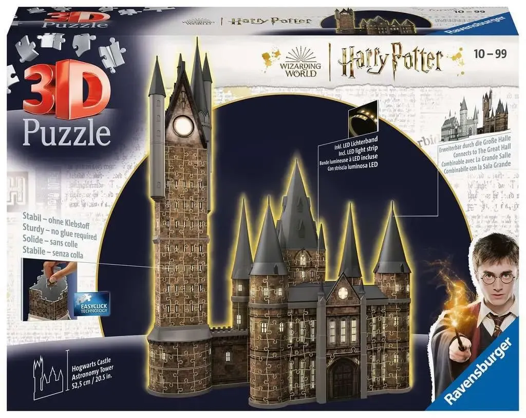 Harry Potter 3D Puzzle Schloss Hogwarts: Astronomieturm - Night Edition (626 Teile)