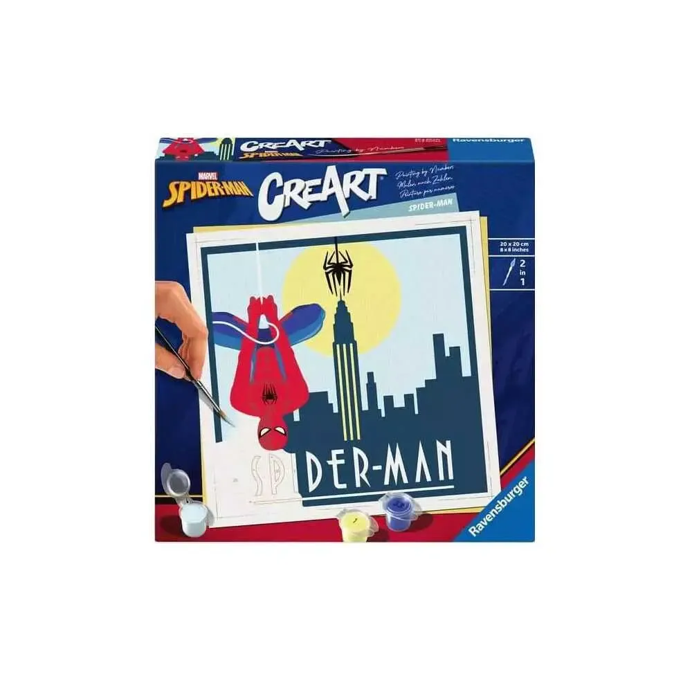 Marvel CreArt Malen nach Zahlen Malset Spider-Man 20 x 20 cm