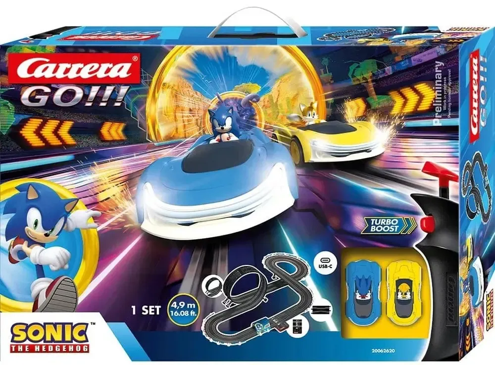 Sonic the Hedgehog Carrera GO!!! Autorennbahn Set Sonic Racing CrossWorlds
