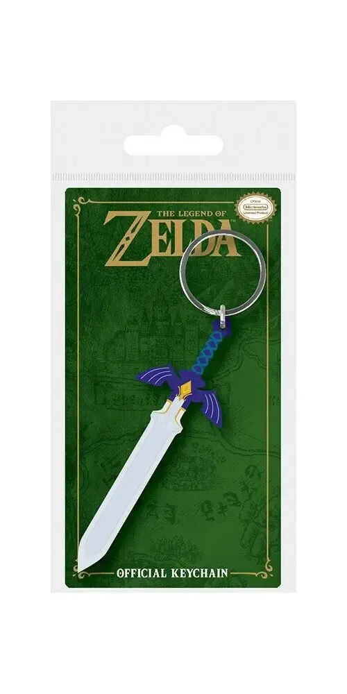Legend of Zelda Gummi-Schlüsselanhänger Master Sword 6 cm