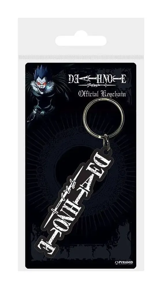 Death Note Gummi-Schlüsselanhänger Logo 6 cm 