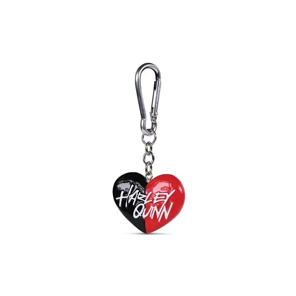 DC Comics 3D-Schlüsselanhänger Harley Quinn Heart 4 cm Umkarton (10)
