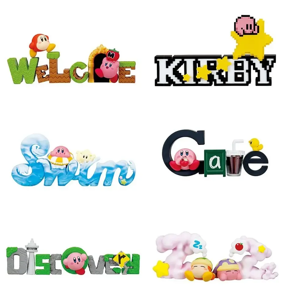 Kirby Minifiguren 6 cm Kirby & Words Display (6)