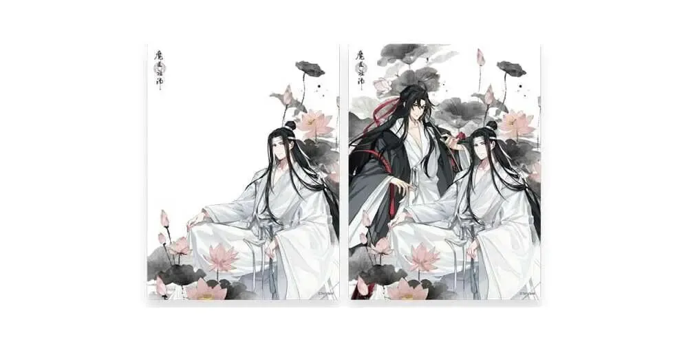 Grandmaster of Demonic Cultivation 3D-Effekt Karte Wei Wuxian & Lan Wangji 12 x 16 cm