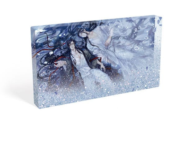 Grandmaster of Demonic Cultivation Acryl Block mit Glitzer Wei Wuxian & Lan Wangji Galaxy 17 x 10 cm