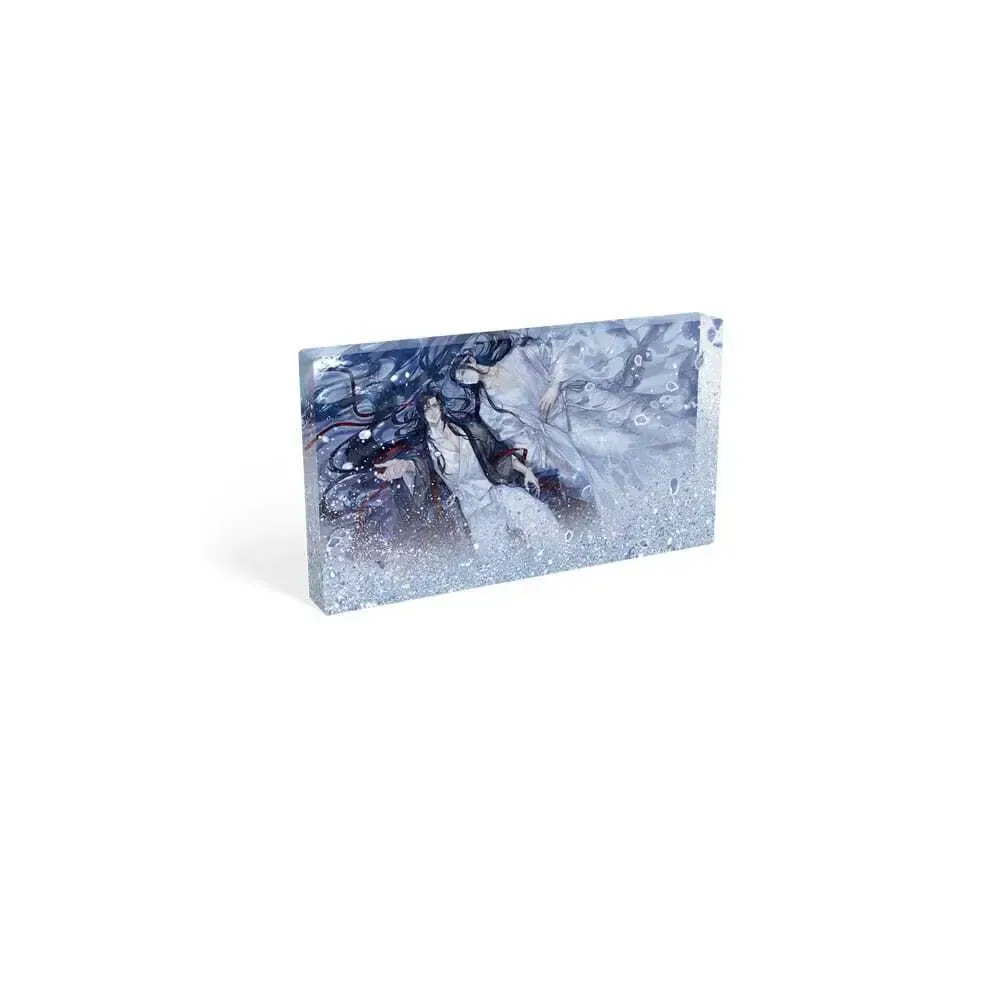 Grandmaster of Demonic Cultivation Acryl Block mit Glitzer Wei Wuxian & Lan Wangji Galaxy 17 x 10 cm