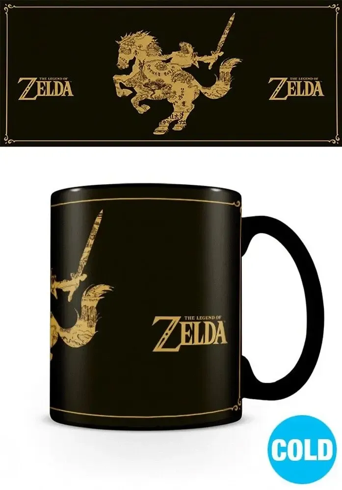Legend of Zelda Tasse mit Thermoeffekt Map