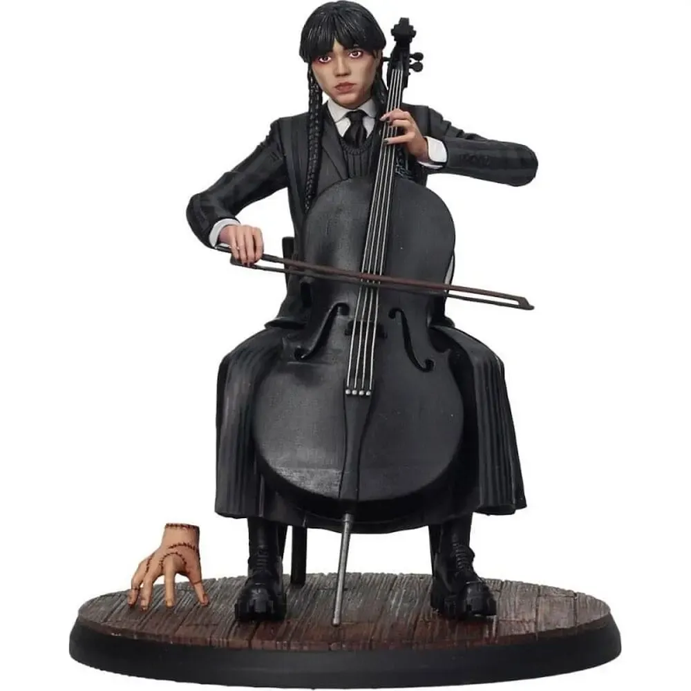 Wednesday Addams mit Cello PVC Figur - Diorama (20 cm)