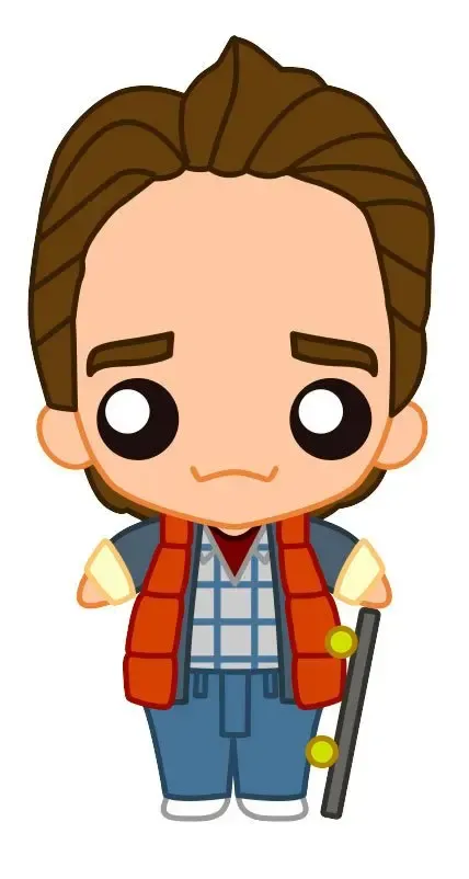 Zurück in die Zukunft Pokis Minifigur Marty McFly 6 cm