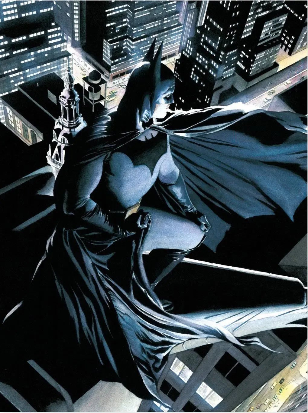 DC Comics Glasposter Batman Watcher 30 x 40 cm