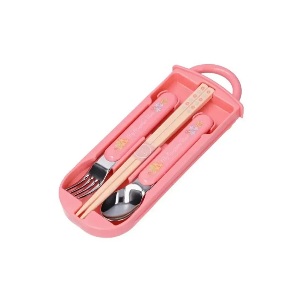 Mein Nachbar Totoro Essstäbchen & Löffel & Gabel Set Mei & Totoro