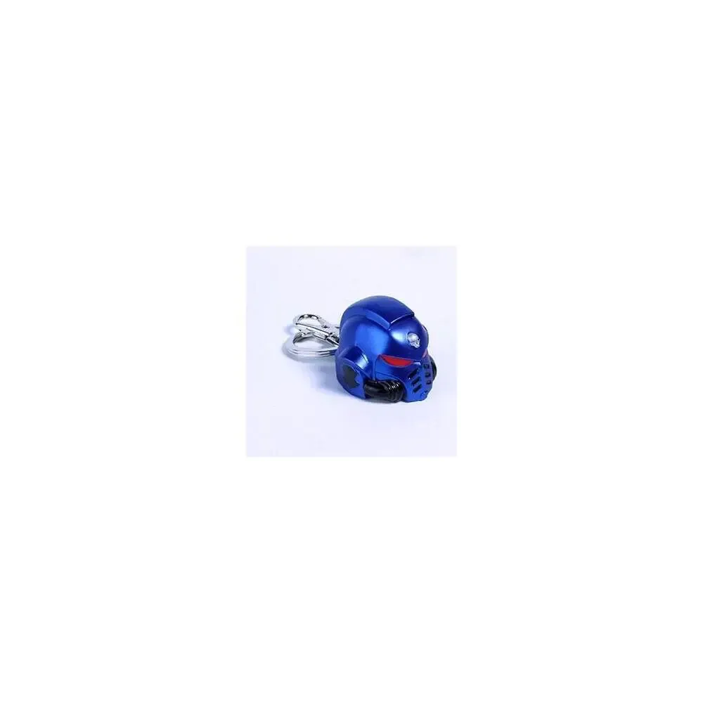 Warhammer 40K Metall-Schlüsselanhänger Space Marine Primaris Helmet Ultramarine