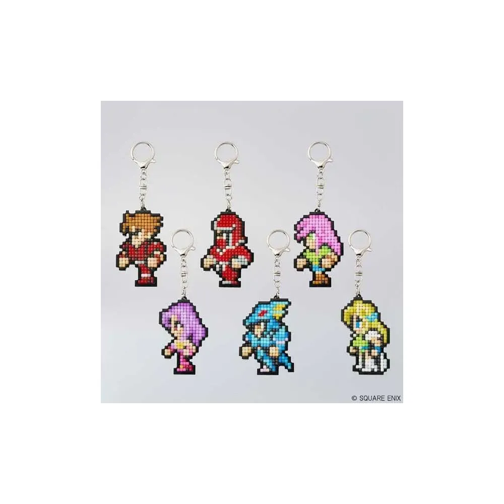 Final Fantasy Pixel Remaster DIY Pixel Art Schlüsselanhänger Kollektion Vol.2 Blind Box Display (6)