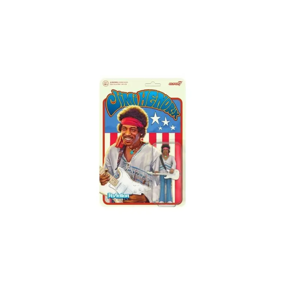 Jimi Hendrix ReAction Actionfigur Jimi Hendrix (Festival) 10 cm