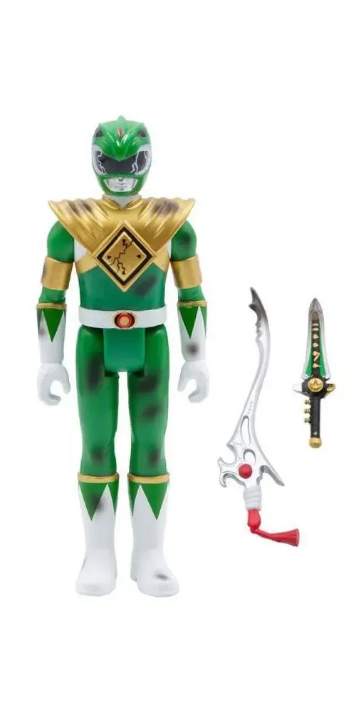 Mighty Morphin Power Rangers ReAction Actionfigur Green Ranger (Battle Damaged) 10 cm