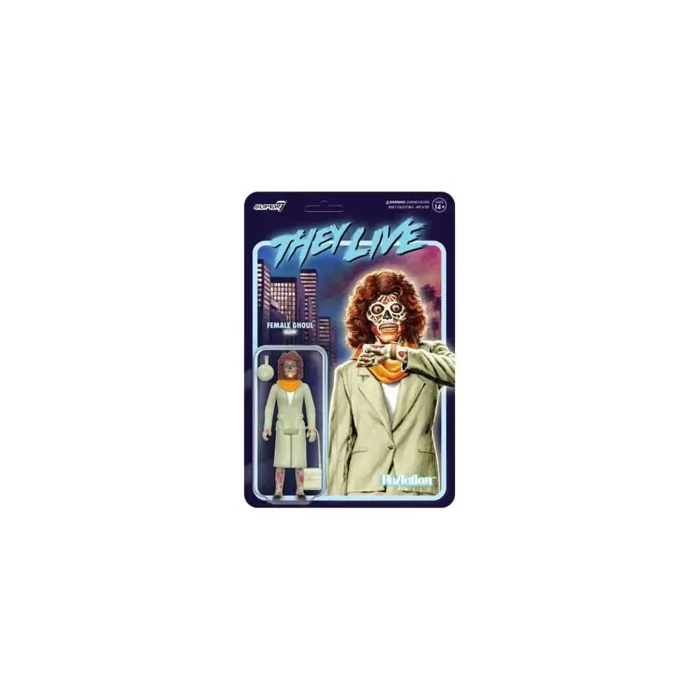 Sie leben ReAction Actionfigur Wave 02 Female Ghoul (Glow) 10 cm