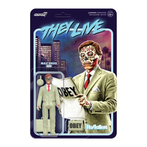 Sie leben ReAction Actionfigur Wave 02 Male Ghoul (Glow) 10 cm